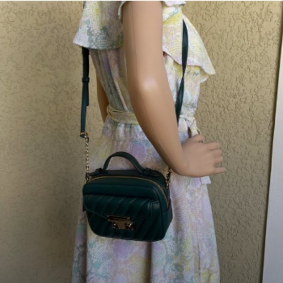 Michael Kors Small Rose Top Handle Leather Satchel - Picture 9 of 16